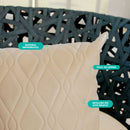 Capa de Almofada Decorativa Premium Impermeável com Zíper