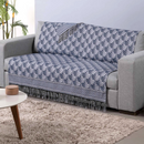 Xale para Sofá Manta Luxor Jacquard 2,10x1,35m com Franja