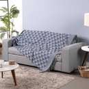 Xale para Sofá Manta Luxor Jacquard 2,10x1,35m com Franja
