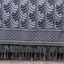 Xale para Sofá Manta Luxor Jacquard 2,10x1,35m com Franja