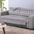 Xale para Sofá Manta Luxor Jacquard 2,10x1,35m com Franja