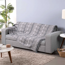 Xale para Sofá Manta Luxor Jacquard 2,10x1,35m com Franja