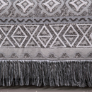 Xale para Sofá Manta Luxor Jacquard 2,10x1,35m com Franja