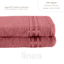 Kit 2 Pçs Toalha de Banho Linea