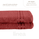 Kit 2 Pçs Toalha de Banho Linea