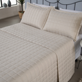 Kit 3 Pçs Cobre Leito Casal Padrão Soft Dupla Face Matelado
