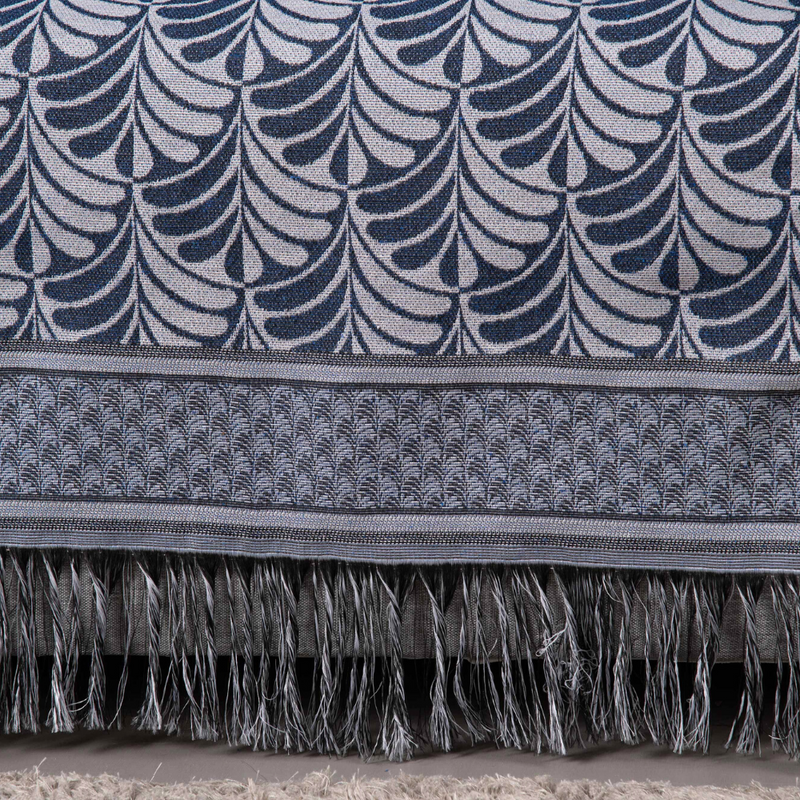 Xale para Sofá Manta Luxor Jacquard 2,10x1,35m com Franja