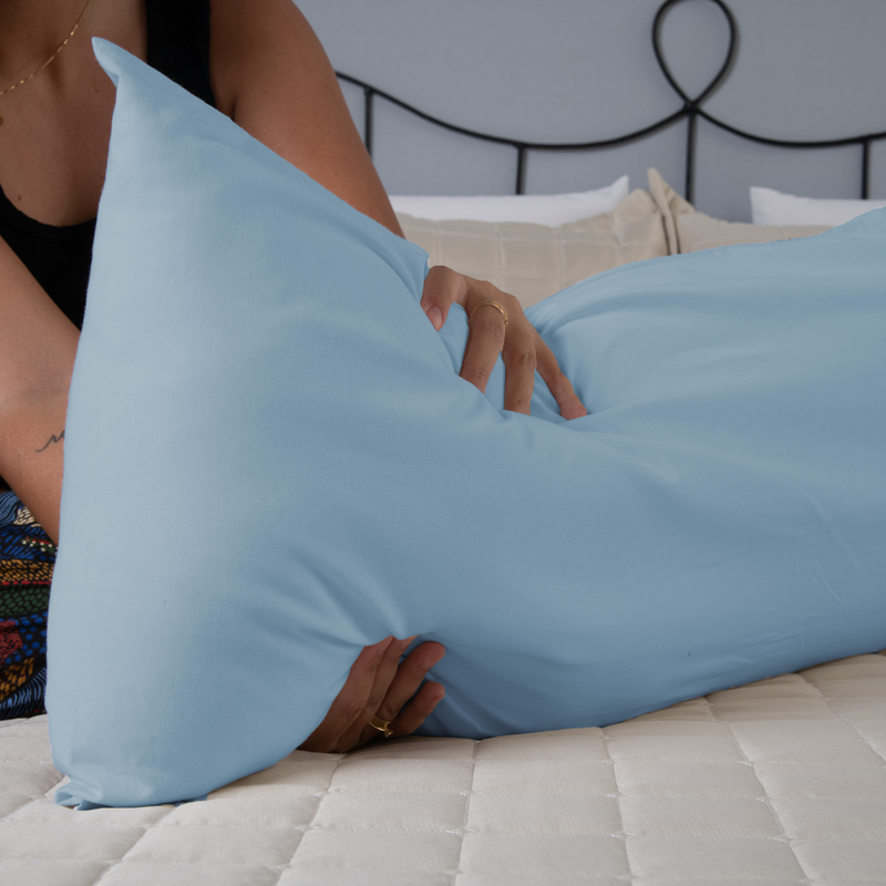 Fronha Travesseiro Corpo Fofuxão Percal 180 Fios 146x46cm sem Aba com Zíper
