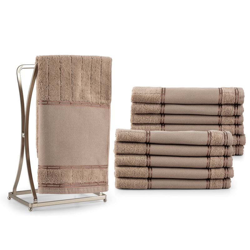 Kit 12 Pçs Toalha de Lavabo Bellarte Social