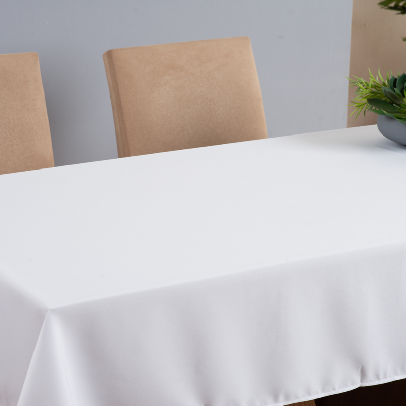 Toalha de Mesa 8 Lugares Basic 2,50x1,40m Liso Tecido Oxford