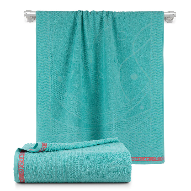 Kit 2 Pçs Toalha de Banho para Praia e Piscina Beach