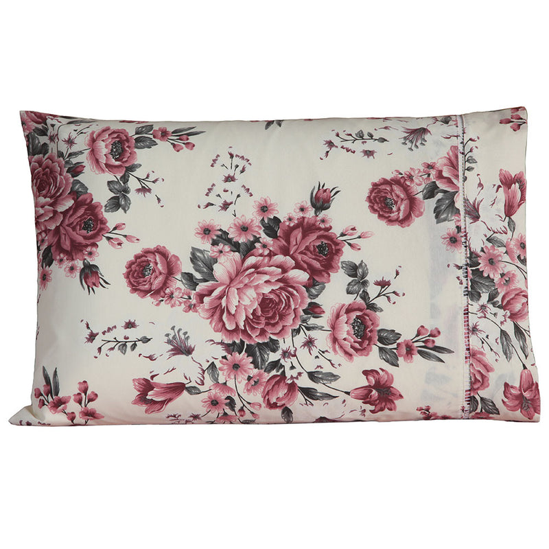 Kit 2 Pçs Par Fronha Esmeralda Percal 150 Fios 100% Algodão 70x50cm sem Aba Rosê