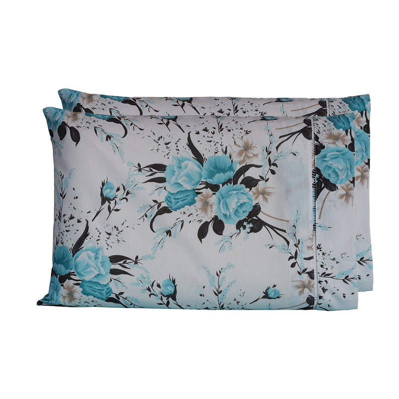 Kit 2 Pçs Par Fronha Esmeralda Percal 150 Fios 100% Algodão 70x50cm sem Aba Rosê