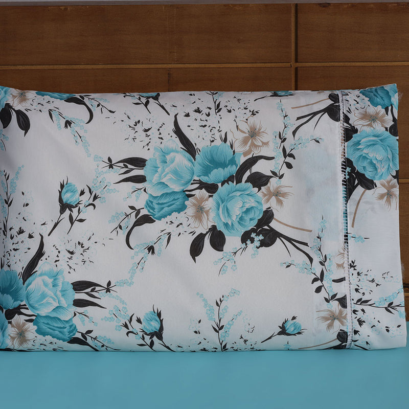Kit 2 Pçs Par Fronha Esmeralda Percal 150 Fios 100% Algodão 70x50cm sem Aba Rosê