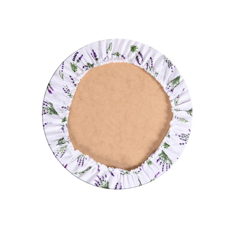 Kit 2 Pçs Capa Sousplat Allegra Estampado Tecido Microfibra e Base MDF 1 Lugar 35x35cm