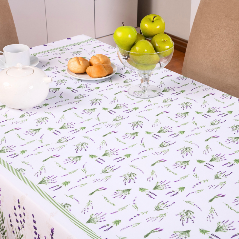 Toalha de Mesa 4 Lugares Allegra 1,50x1,50m Estampado Tecido Microfibra