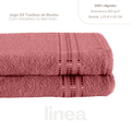 Kit 2 Pçs Toalha de Banho Linea