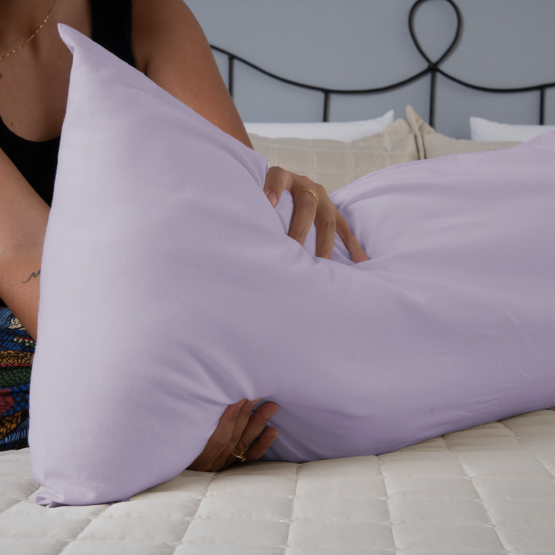 Fronha Travesseiro Corpo Fofuxão Percal 180 Fios 146x46cm sem Aba com Zíper