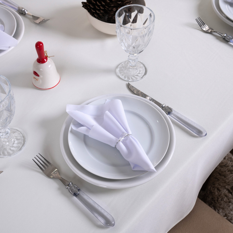 Toalha de Mesa 8 Lugares Basic 2,50x1,40m Liso Tecido Oxford