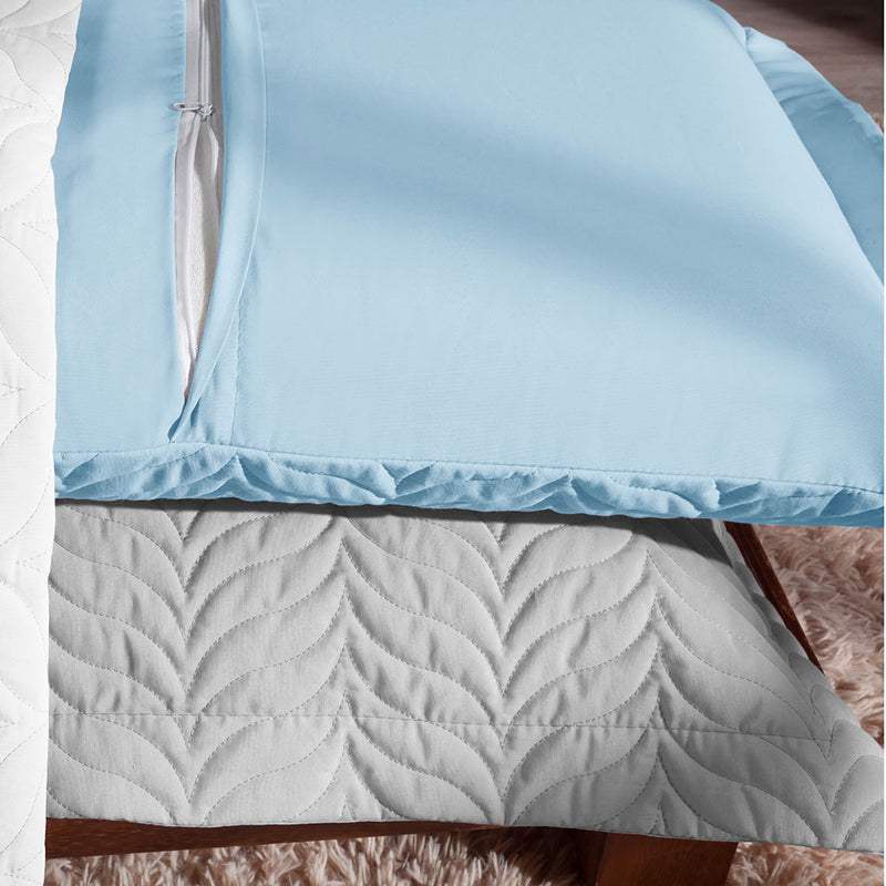 Porta Travesseiro Paris Percal 150 Fios 100% Algodão 70x50cm Matelado com Debrum
