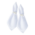 Kit 2 Pçs Anel para Guardanapo 2 Lugares Pérola Dupla Grande 4x3cm Argola