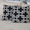 Kit 5 Pçs Peseira Cama Casal King e Almofadas Cheias Grécia Jacquard
