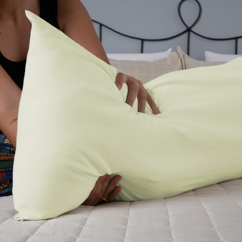 Fronha Travesseiro Corpo Fofuxão Percal 180 Fios 146x46cm sem Aba com Zíper