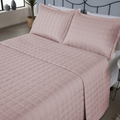 Kit 3 Pçs Cobre Leito Casal Padrão Soft Dupla Face Matelado