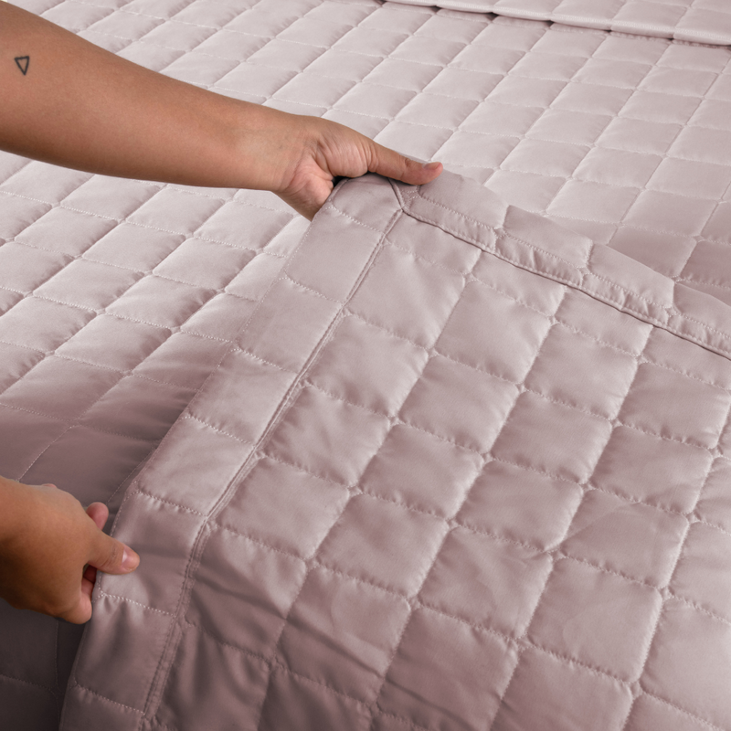 Kit 3 Pçs Cobre Leito Casal Padrão Soft Dupla Face Matelado