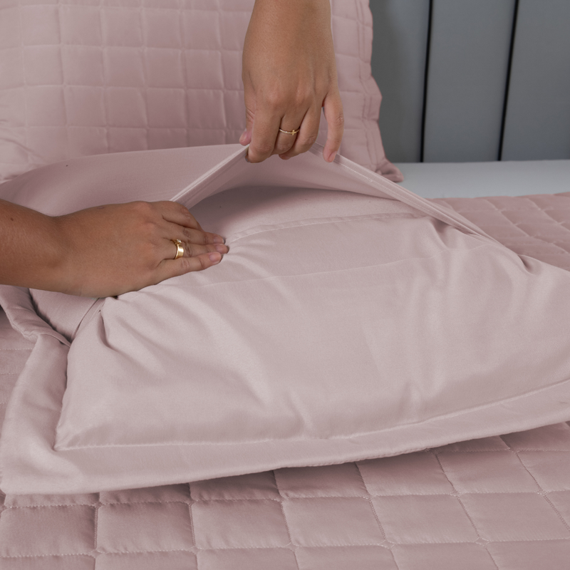 Kit 3 Pçs Cobre Leito Casal Padrão Soft Dupla Face Matelado