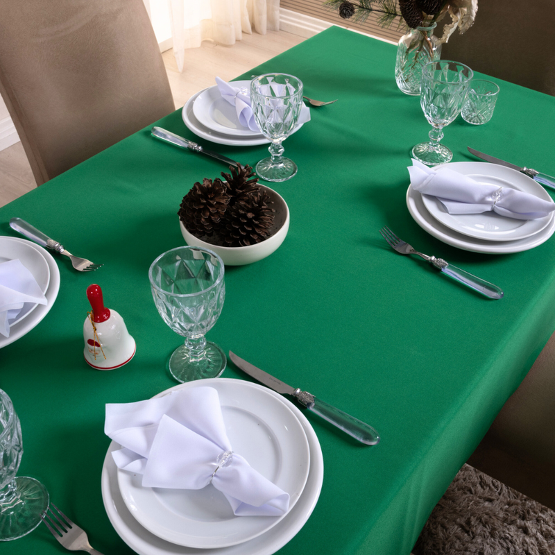 Toalha de Mesa 8 Lugares Basic 2,50x1,40m Liso Tecido Oxford