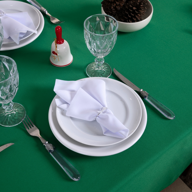 Toalha de Mesa 8 Lugares Basic 2,50x1,40m Liso Tecido Oxford