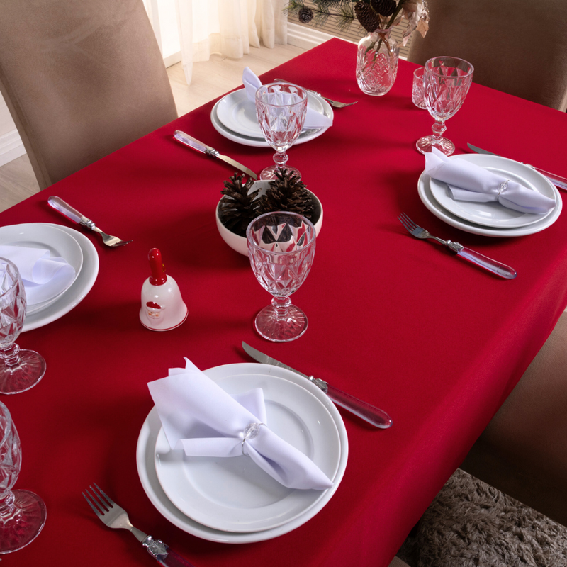 Toalha de Mesa 8 Lugares Basic 2,50x1,40m Liso Tecido Oxford