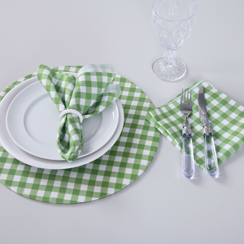 Kit 2 Pçs Guardanapo 2 Lugares Allegra 35x35cm Tecido Microfibra