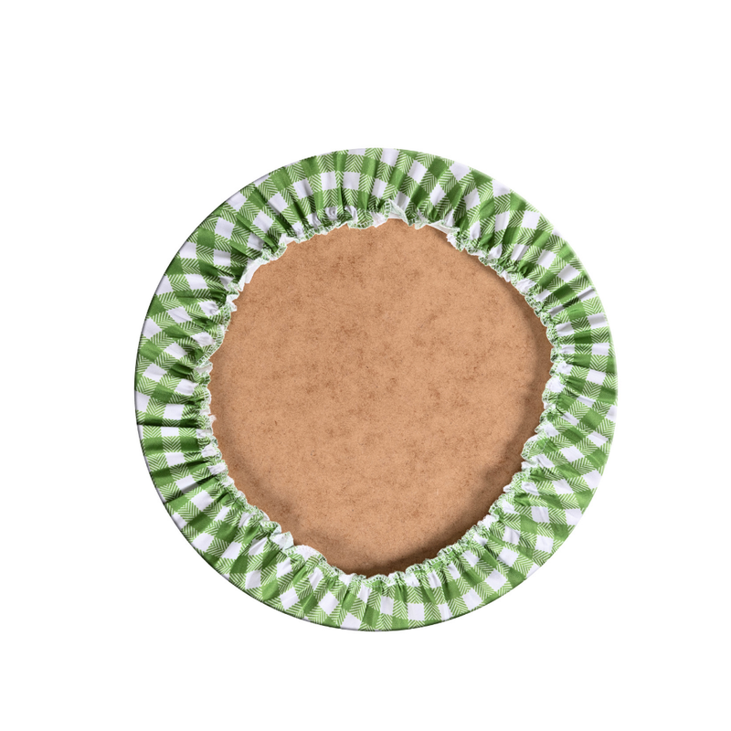 Kit 2 Pçs Capa Sousplat Allegra Estampado Tecido Microfibra e Base MDF 1 Lugar 35x35cm