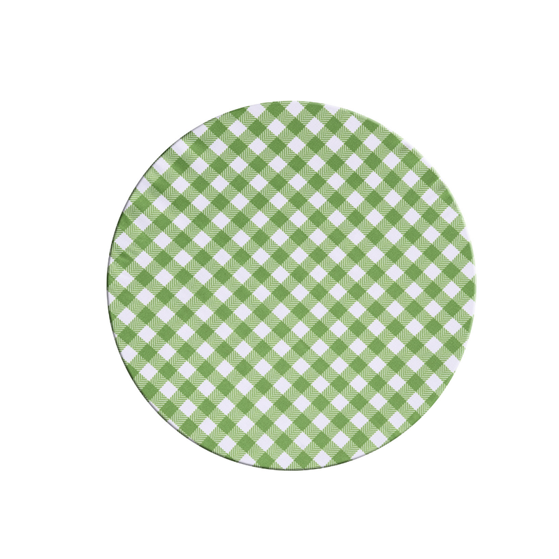 Kit 2 Pçs Capa Sousplat Allegra Estampado Tecido Microfibra e Base MDF 1 Lugar 35x35cm